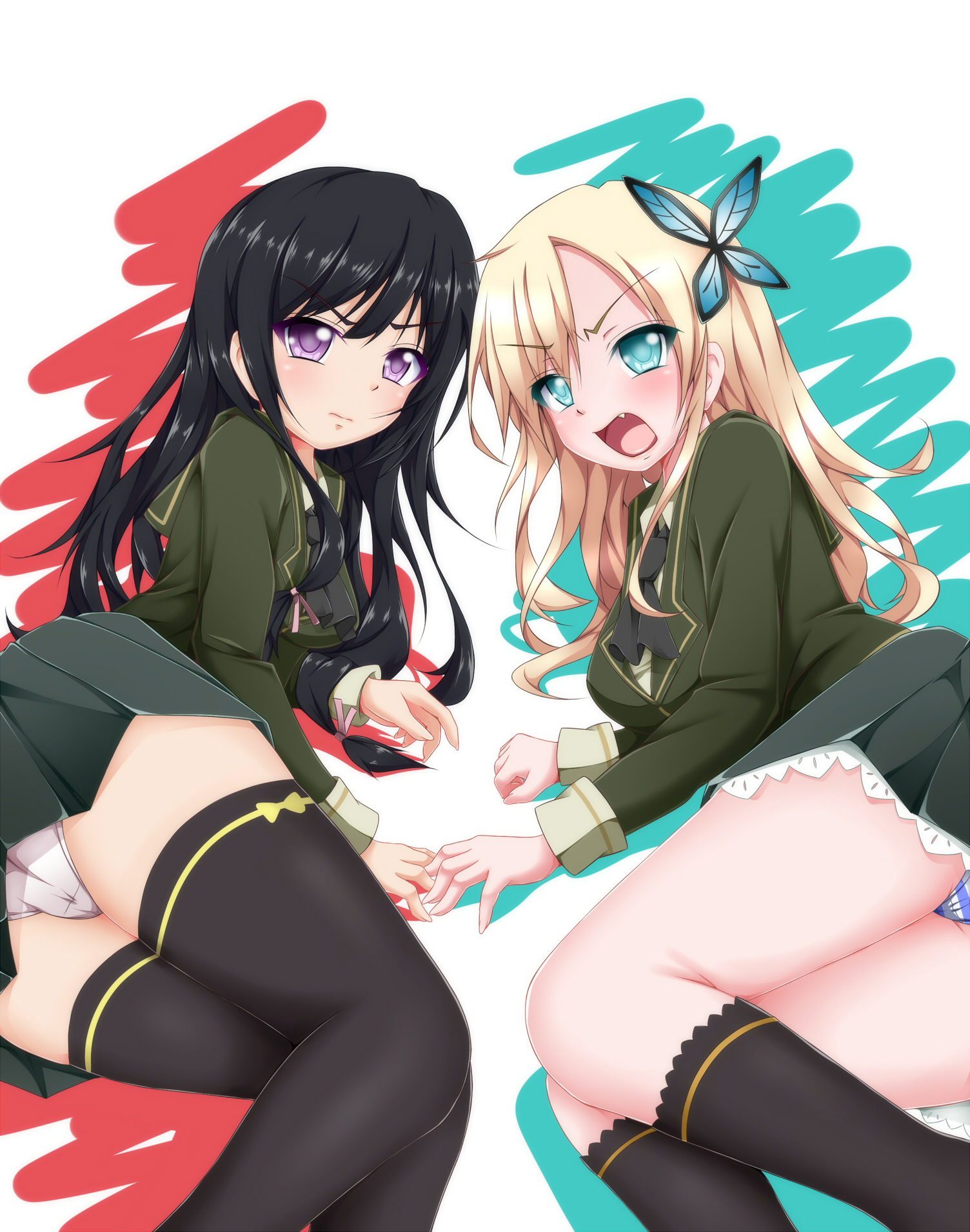 Tjk Boku Wa Tomodachi Ga Sukunai Kashiwazaki Sena Mikazuki Yozora Pantsu Seifuku Thighhighs